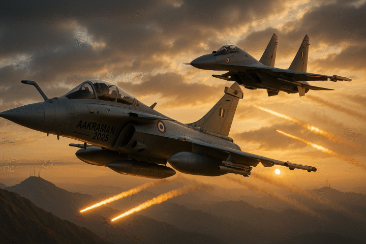 Exercise Aakraman Indian Air Force Conducts Major Combat Drills with Rafale and Su-30MKI Jets